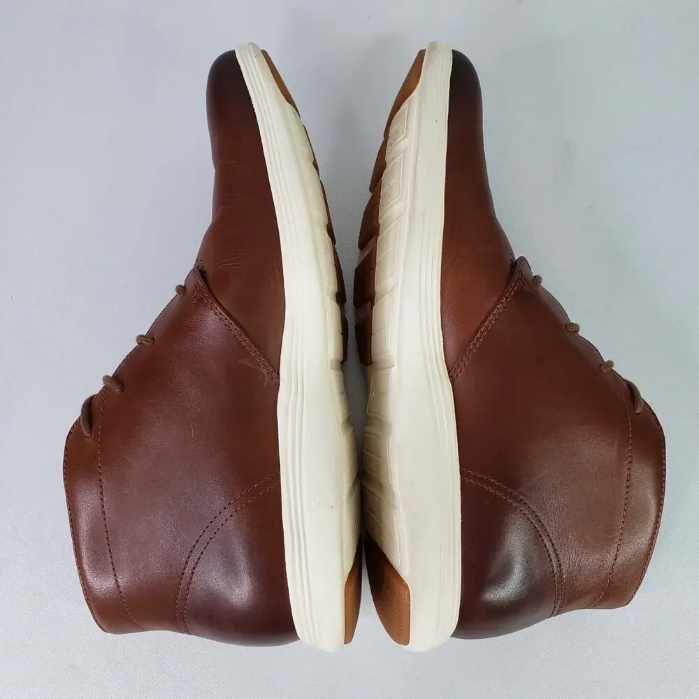 Cole Haan Mens Tour Chukka Boots Brown Leather Grand OS C29589 Size 10.5 M Shoes